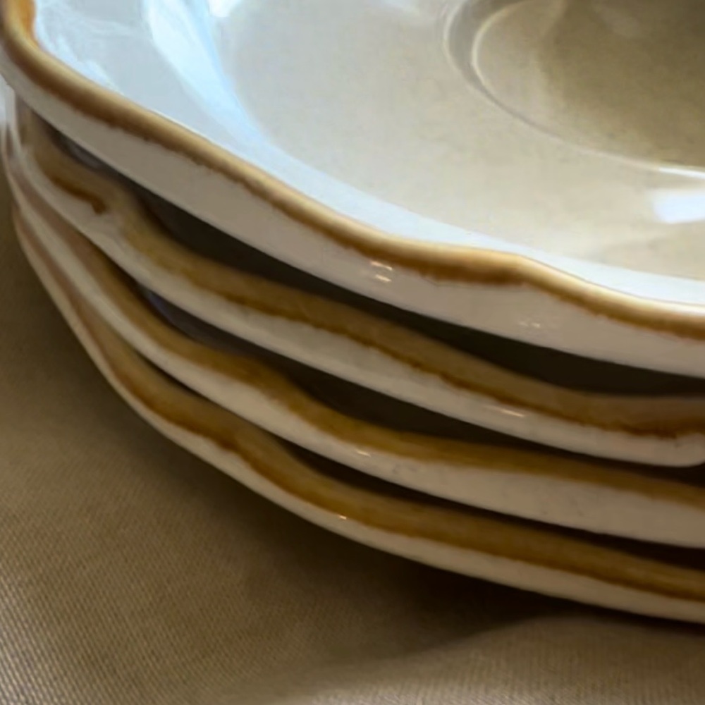 Vintage Mikasa Garden Club Saucers (4) - Picture 4 of 4